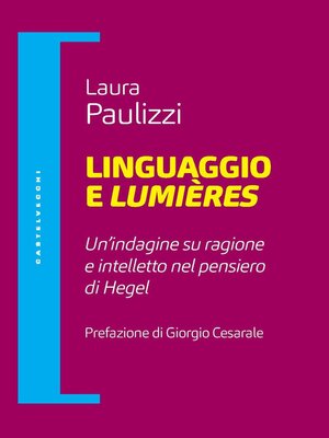 cover image of Linguaggio e lumieres